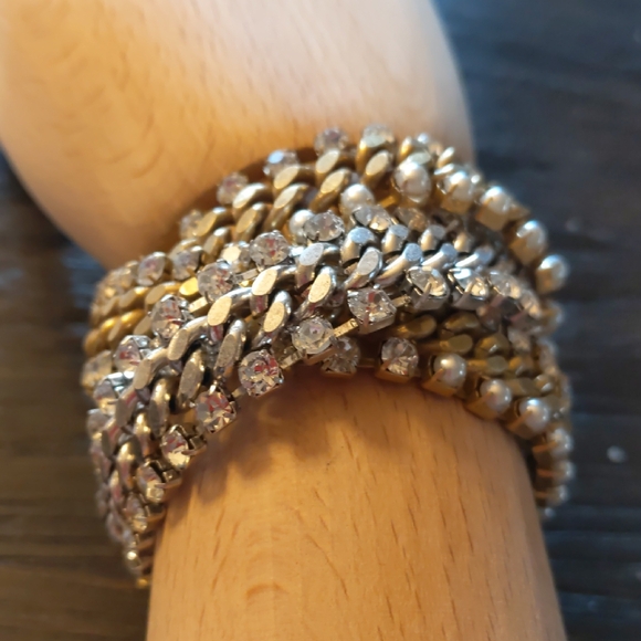 S&D Gold and Silver Chain Bracelet - Picture 1 of 9